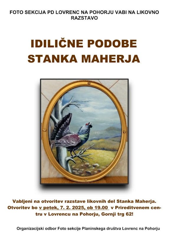 Idilične podobe Stanka Maherja, slikarska razstava